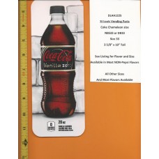 Large Coke Size Chameleon Soda Flavor Strip Coke Vanilla Zero 20oz BOTTLE